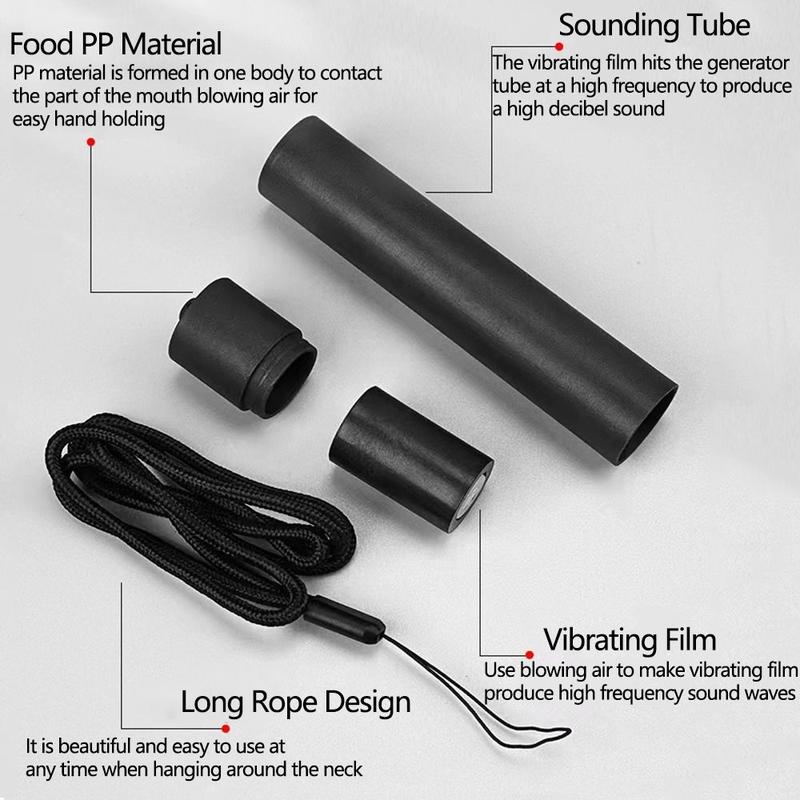 Product Introduction of Lightweight Loud Sound Turtle Whistle Black Portable Fishermen's Aids Whistle Durable with Rope Camping Whistle Boating 11