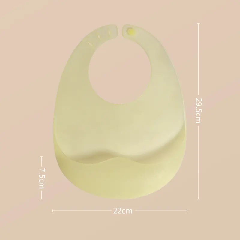 Yếm Ăn Silicon Cho Trẻ Sơ Sinh, Yếm Bỏ Túi Cơm Cho Bé, Không Thấm Nước, Có Thể Điều Chỉnh Độ Dài, Không Mùi, An Toàn, Có Thể Gập Lại, Di Động, Cho Bé Ăn 5