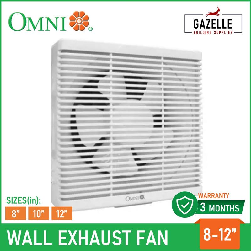 Omni Wall Mounted Exhaust Fan 8" 10" 12" XFW-200 XFW-250 XFW-300 ...