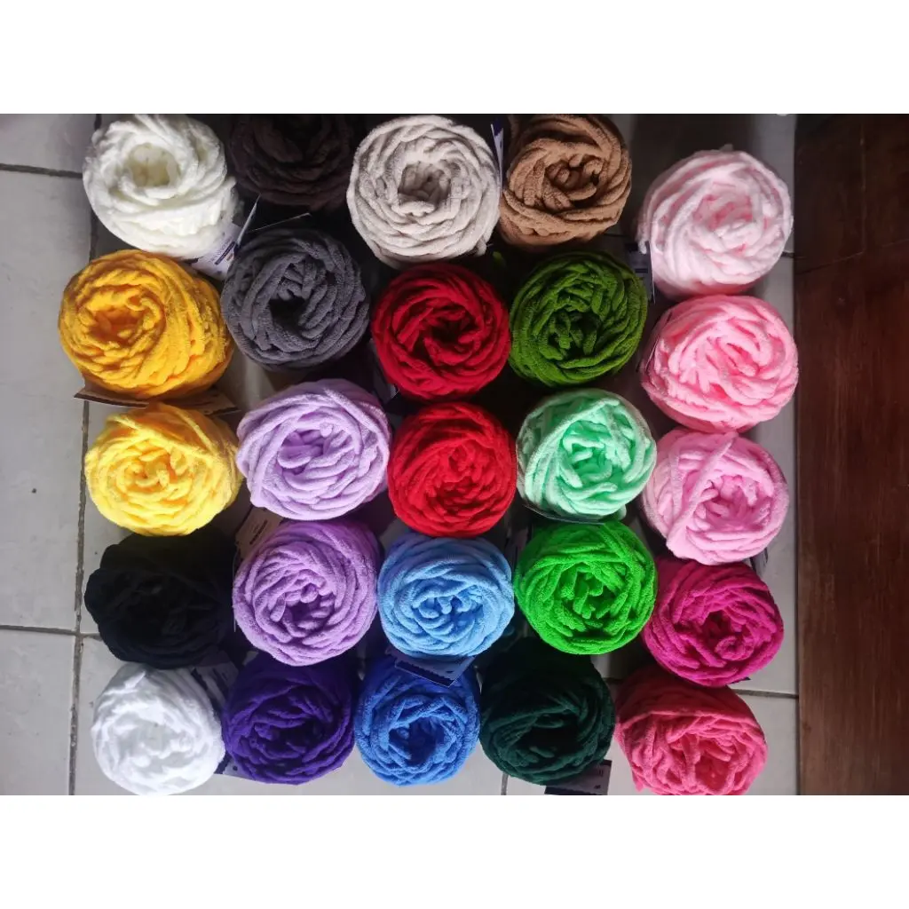 Benang chenille Chunky 50 gr / Chenille 50 gr / Chenille Chunky / Benang Rajut Chenille Chunky Korin/Benang Rajut Handuk / SINGLE COLOR 50gr Benang chenille Chunky 50 gr / Chenille 50 gr / Chenille Chunky / Benang Rajut Chenille Chunky Korin/Benang Rajut Handuk / SINGLE COLOR 50gr