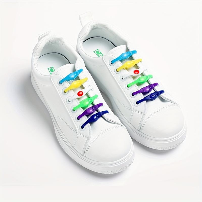 Product Introduction of 12-piece Set of Colorful Silicone Elastic Shoelaces, Multi-functional High Elasticity Lazy Shoelaces 7