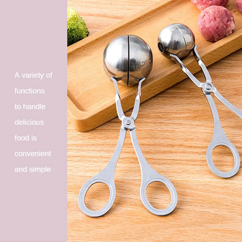 Dụng Cụ Làm Thịt Viên, Chất Liệu Thép Không Gỉ, Dụng Cụ Kẹp Nhà Bếp Gia Đình, Dụng Cụ Làm Thịt, Cá, Thịt Bò, Cơm, Tay Cầm Khuôn, Muỗng Múc, Phụ Kiện Và Dụng Cụ Nhà Bếp 5