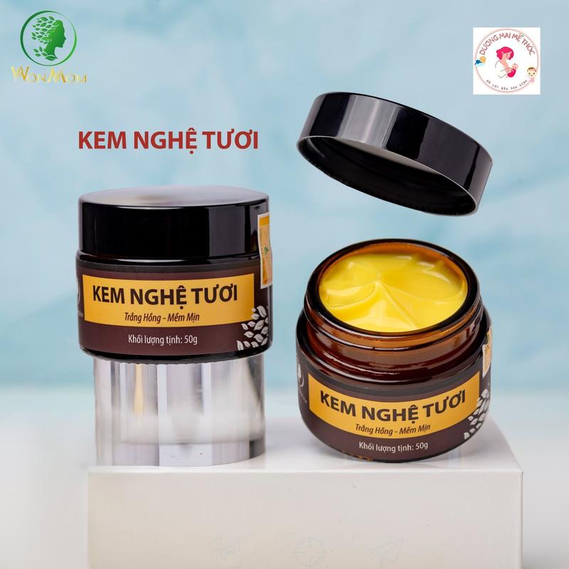 KEM NGHỆ TUƠI WONMOM - HỮU CƠ - Sản Phẩm Dùng Được Cả Cho Mẹ Bầu Và Mẹ Bỉm Làm Đẹp Da, Chăm Sóc Da, Dưỡng Ẩm Da Skincare Nữ  Women