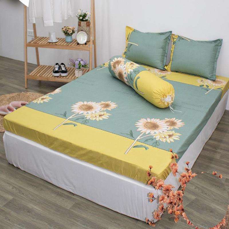 Sét 4 món Vỏ Ôm (1 ga + 2 vỏ nằm + 1 vỏ ôm), Sét 4 ga gối Vỏ ôm kích thước ga M2/M6/M8/2M2 2