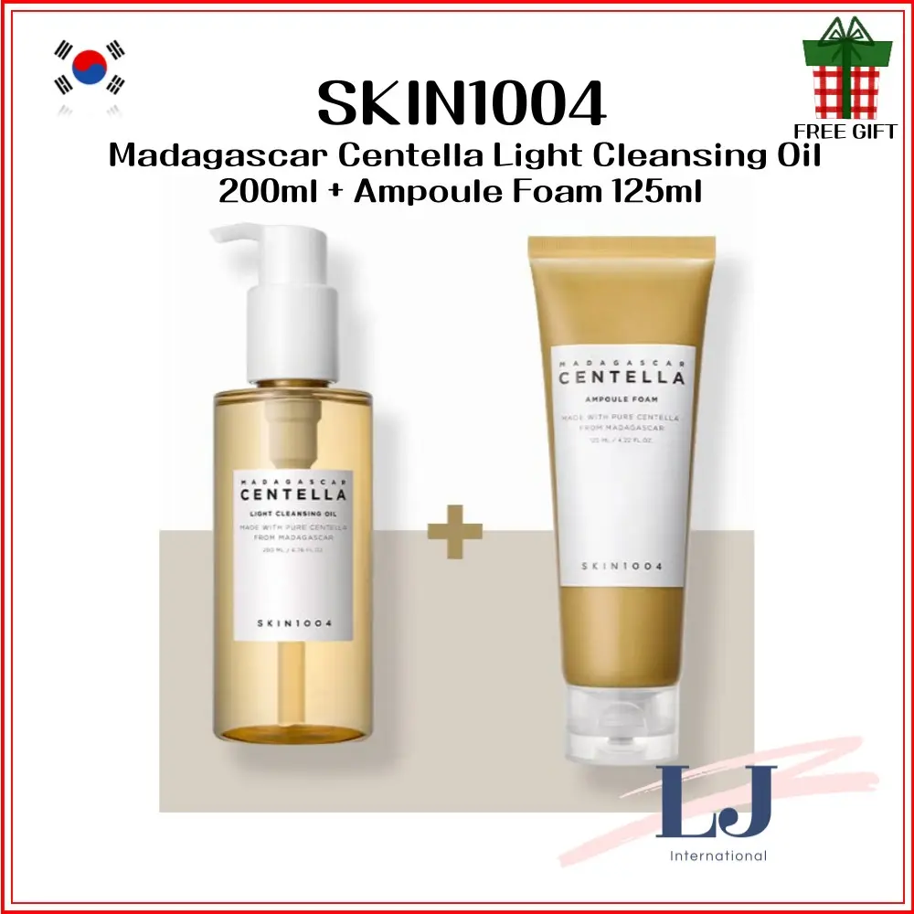 [On sale until March 31th.]SKIN1004 Madagascar Centella Light Cleansing Oil 200ml + Madagascar Centella Ampoule Foam 125ml SET