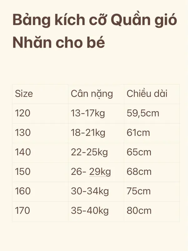( 13-40kg ) Quần Gió Trẻ Em Cho Bé Trai Bé Gái Chất Gió Nhăn Cao Cấp Dày Dặn Thoáng Mát 8