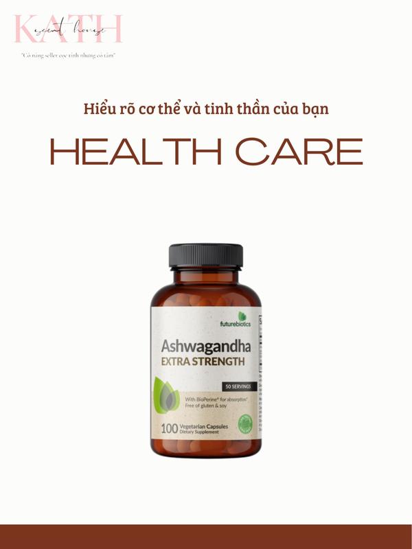 [Kath] Viên Ashwagandha giảm căng thẳng hộp 100 viên