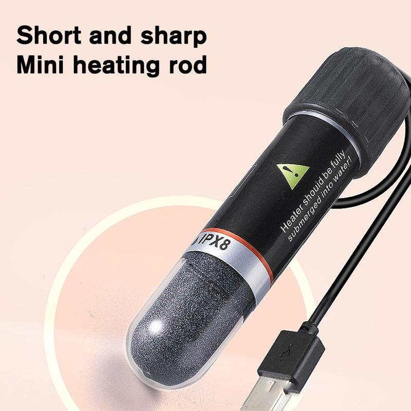 Product Introduction of Mini Heating Rod Submersible Aquarium Heater With Temp Controller Usb Thermostatic Rod For G7X6 25