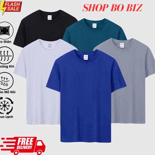 Combo  Áo thun trơn đẹp giá rẻ cổ tròn vải cotton thun lạnh co giãn,phong cách trẻ trung năng động áo thun basic nam nữ -Menswear Kem-ACT05