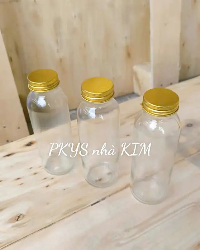 Combo 10 Chai thủy tinh 300ml trụ đựng yến chưng 4