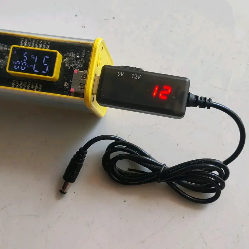 Cáp USB Cấp Nguồn Cho Wi-fi 9v & 12v Khi Bị Cúp Điện Lấy Ngươn Từ Sạc Dự Phòng 2
