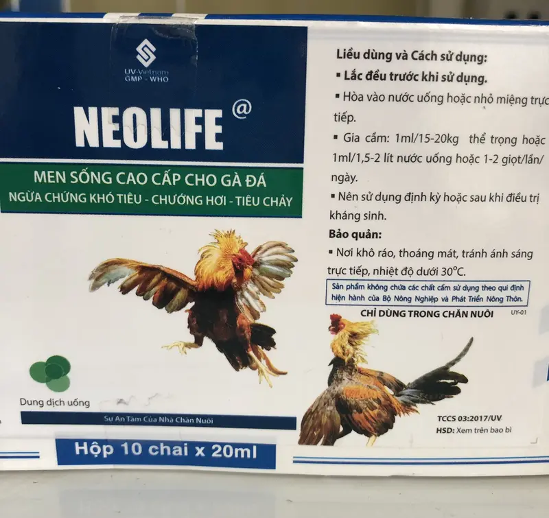 NEOLIFE MEN SỐNG CAO CẤP CHO GÀ ĐÁ CHAI 20ML 3