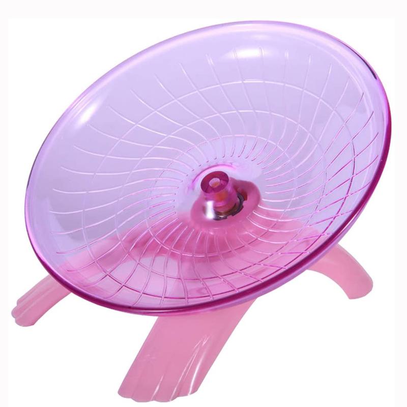 Pet Hamster Flying Saucer Exercise Squirrel Wheel Hamster Mouse Running Disc Rat Toys Cage Small Animal Hamster Accessories 4