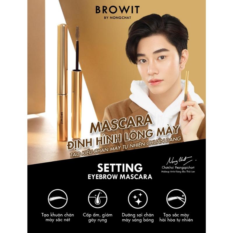 Browit - Mascara định hình chân mày giúp gương mặt thu hút - Setting Eyebrow Mascara Nongchat 4