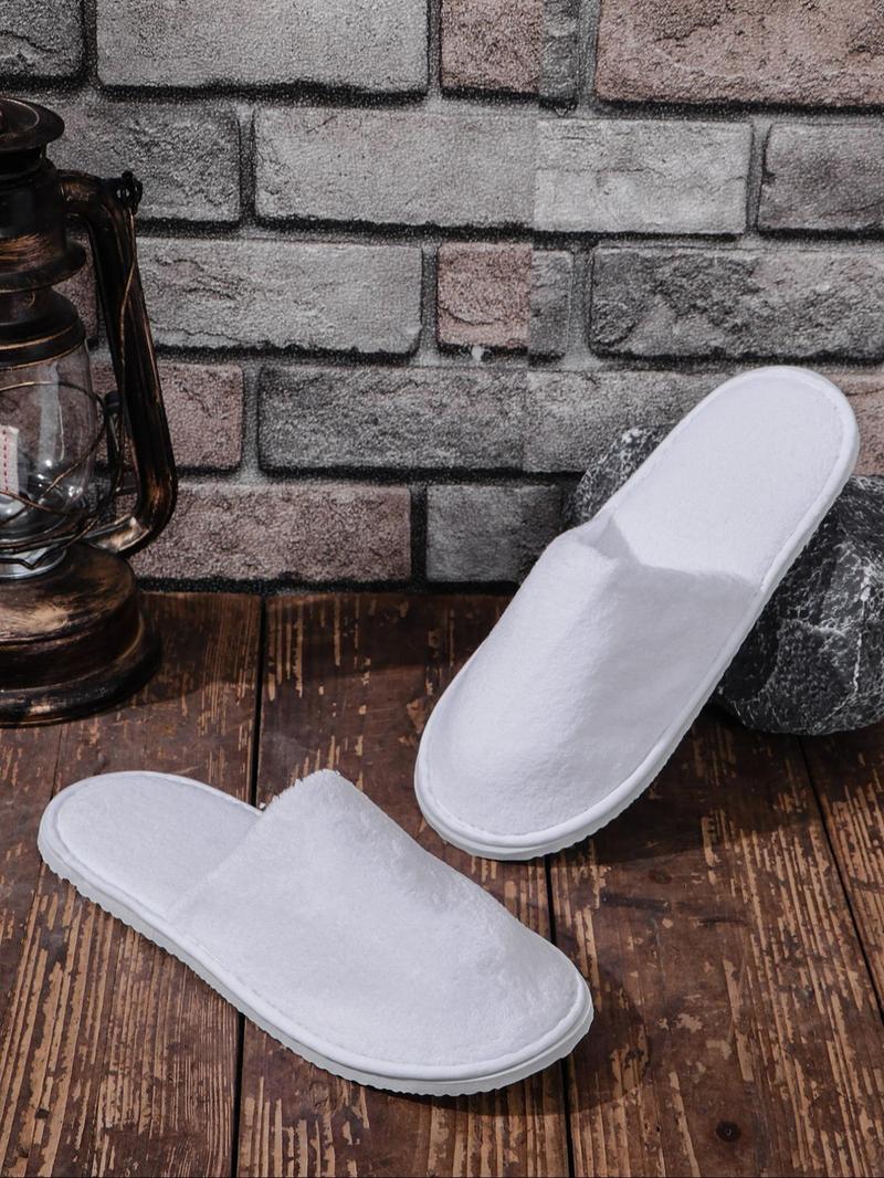 Product Introduction of Women's Solid Color Thick Plush Slippers, Casual Soft Comfortable Home Slippers, Hotel Slippers, Non-Disposable, Machine Washable & Dry Cleanable, Non-slip Slippers for All Seasons 17