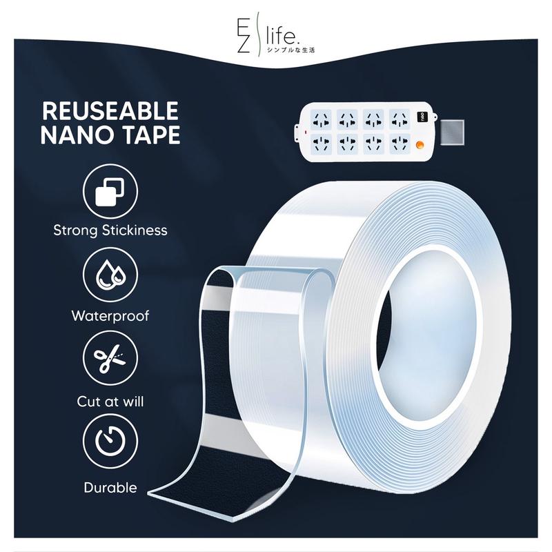 Nano Tape Multifunction Traceless Tape Washable Adhesive Double ...