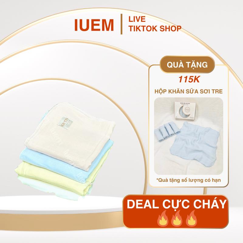 (TẶNG 1 HOP KHAN SUA 2 LOP)  DEAL KHĂN TẮM COMBO 2 KHĂN TẮM 4 LỚP SỢI TRE LỤA, KT 90*95cm, thấm hút nhanh, mềm mịn, an toàn cho bé sơ sinh