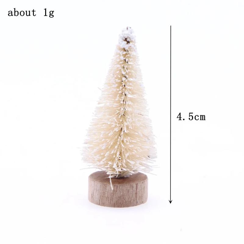 Product Introduction of 1Pc 1:12 Dollhouse Miniature Christmas Tree Cedar Tree Snowflake Pine Needle Tree Doll House Garden Decor Toy Accessories 33
