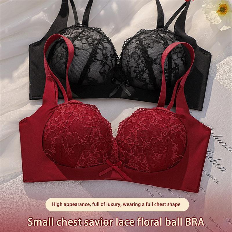 Áo Ngực Ren Nâng Ngực, Đồ Lót Nữ Thần, Gợi Cảm Và Chống Chảy Xệ, Không Có Vòng Thép, Thích Hợp Cho Đám Cưới, Áo Ngực Women Bra trắng