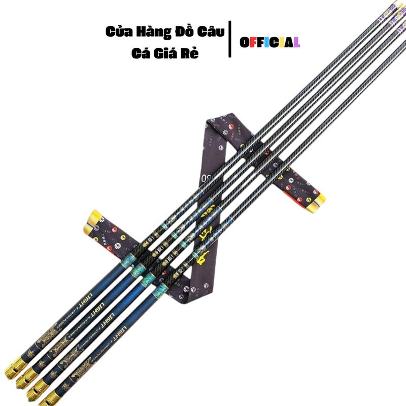  Cần Câu Chiến Thần 6H Thế Hệ 2 - Carbon Xoắn XSPIRAL - Màu Đen Tối Thượng - Tải Cá MAX 8-10KG Câu Cá Đi Câu Fishing 