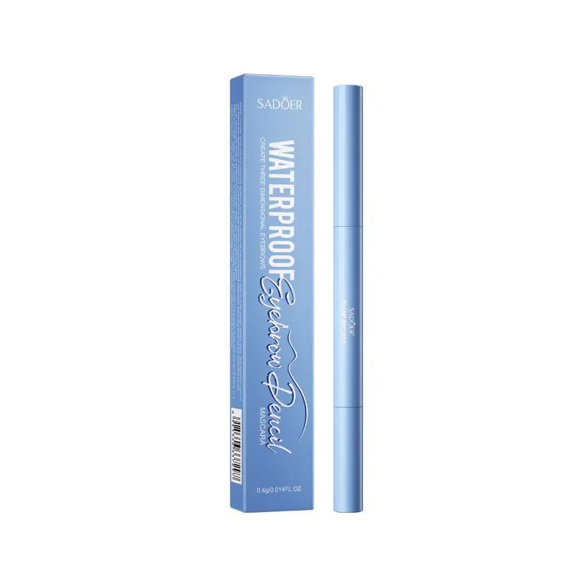 Double-Headed Eyebrow Pencil Waterproof and Durable Natural Makeup Anti-Smudge Cosmetic