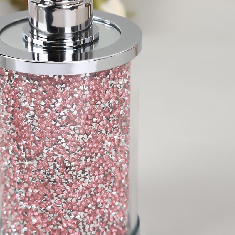Glitter Bathroom Soap Dispenser, 2 Counts Press Type Soap Dispenser, Bathroom Supplies for Home Hotel 3