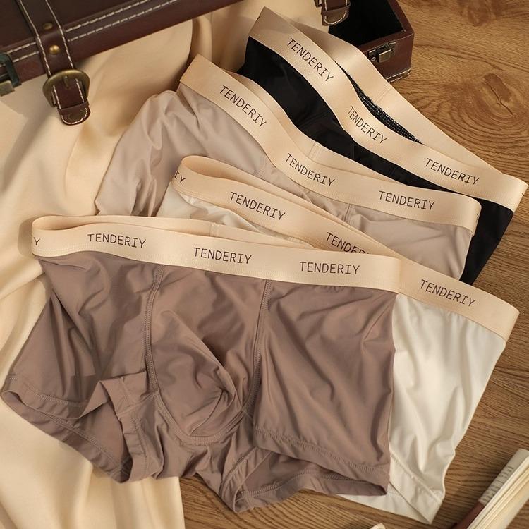 Sét 4 quần sịp nam TENDERIY thun lạnh cao cấp quần lót nam boxer co dãn đàn hồi mềm mịn mát PUMAN STORE Menswear Quần Boxer Quần Lót