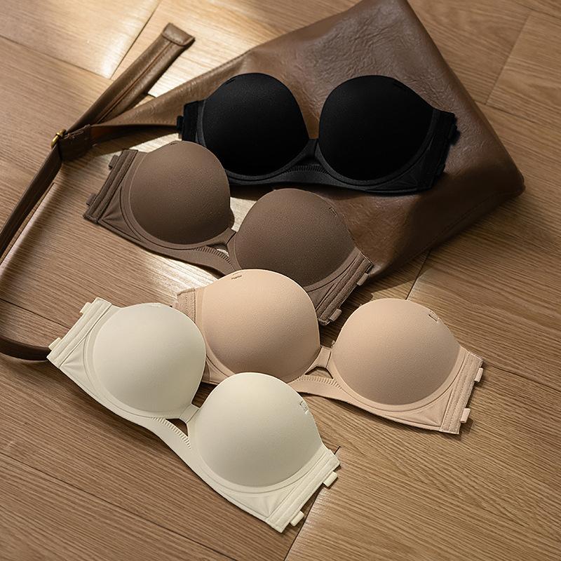 1 - Áo Lót Áo Bra Nữ Không Dây Hở Lưng Nâng Độn Vòng 1 Không Gọng Chống Tuột Cúp Mềm -- VN250353
