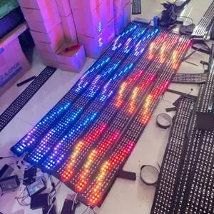 STROBO RUNNING TEXT 5 BARIS WIFI RUBAH TEXT VIA HP led fleksibel