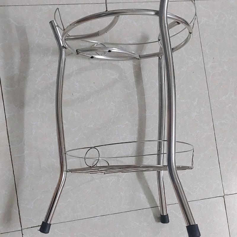 kệ tròn inox/ kệ để bình nước/ giá để nồi cơm inox/ kệ 3 chân inox 3
