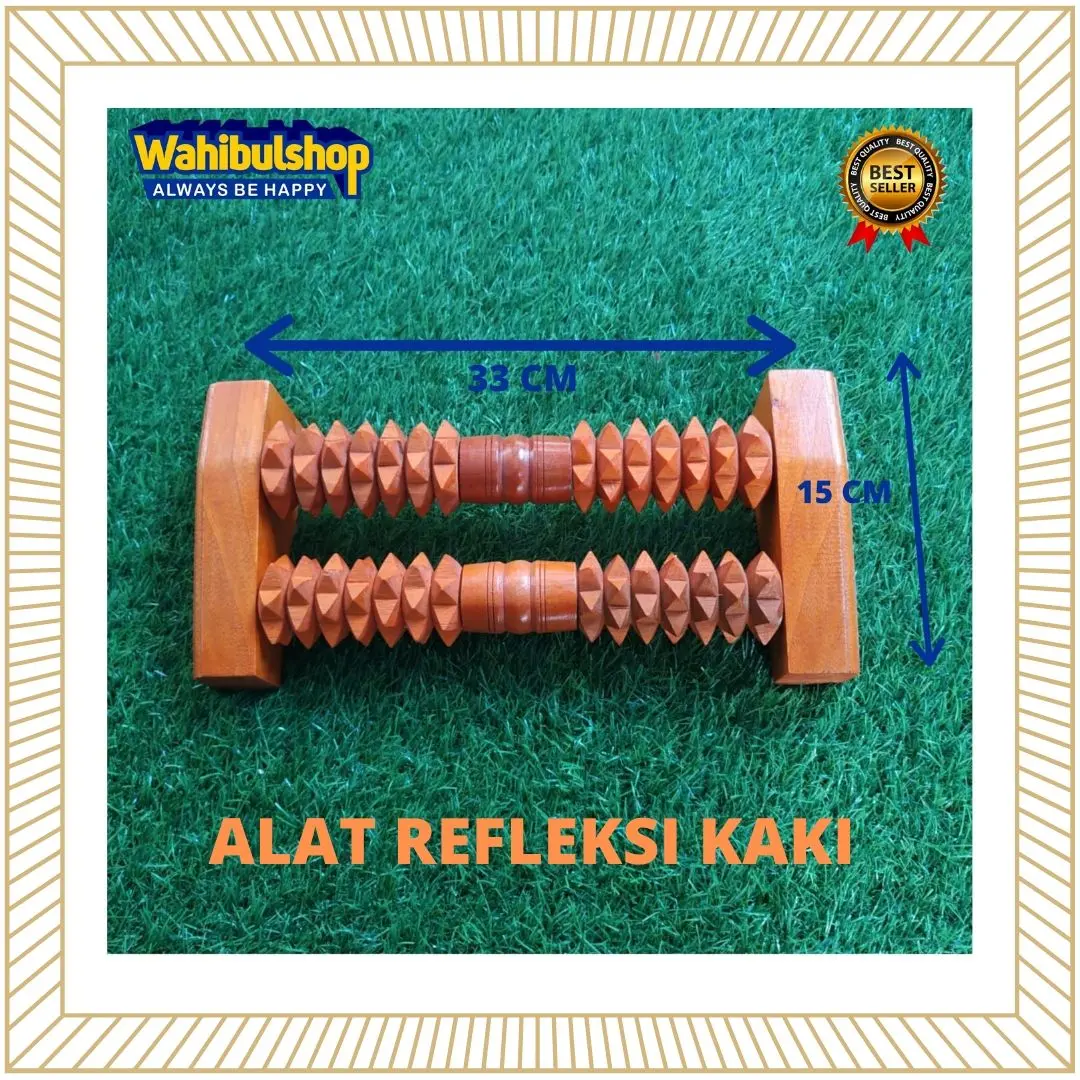 Alat Pijat Tradisional Kayu Mahoni untuk Kaki dan Punggung Terapi Tubuh Pijit Urut