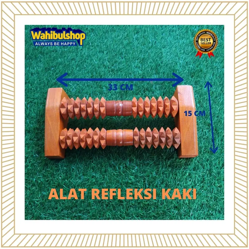 Alat Pijat Tradisional Kayu Mahoni untuk Kaki dan Punggung Terapi Tubuh Pijit Urut 0