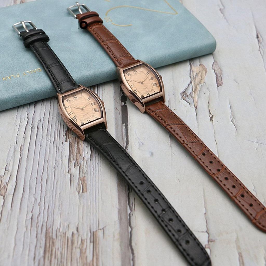 【Buy 1 Watch Get Free Box】New Quartz Watch Vintage Luneau-Shaped Belt Watch Student Minimalist 【Buy 1 Watch Get Free Box】New Quartz Watch Vintage Luneau-Shaped Belt Watch Student Minimalist