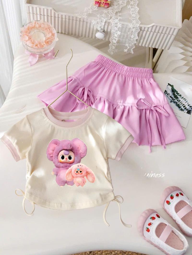 Product Introduction of Set váy baby three dễ thương cho bé gái từ 9-25kg,họa tiết in sắc nét. 5
