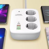 Gambar LDNIO SEW3452 Power Socket 4 USB Fast Charging 4 USB Wifi Smart - SEW3452 dari PVBLIC ONE Kota Tangerang 5 Tokopedia