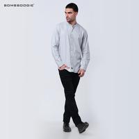Gambar Bombboogie Kemeja Koko Pria Stroby 24968B5LG - XL, Light Grey dari Bombboogie Kota Bandung 4 Tokopedia