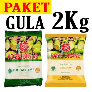 Paket hemat Gula 2Kg murah Food Sugar
