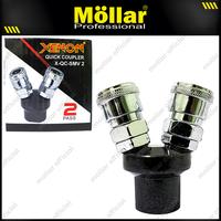 Gambar XENON Kopler Cabang 2 Sambungan Selang Kompresor Angin Air Recoil Hose - XN-QC-SMV2 dari Mollar Kota Cirebon 1 Tokopedia