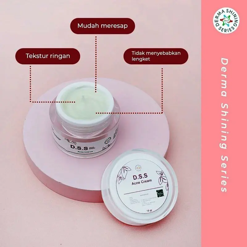 DSS DERMA SHINING ACNE CREAM / KRIM JERAWAT Perawatan Wajah Ceramide 0