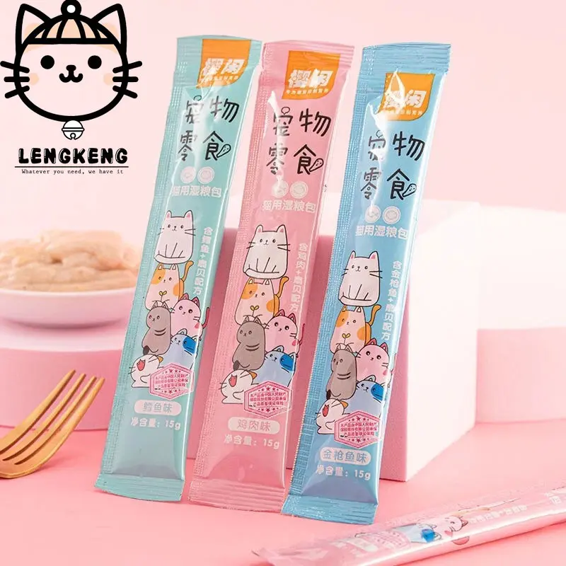 COMBO 50 100 Thanh Súp Thưởng Shizuka Thanh 15gr Dành Cho Mèo Nhiều Hương Vị Date Mới Chuẩn Vi Bao Thơm Ngon furlove  pate vụn  thịt