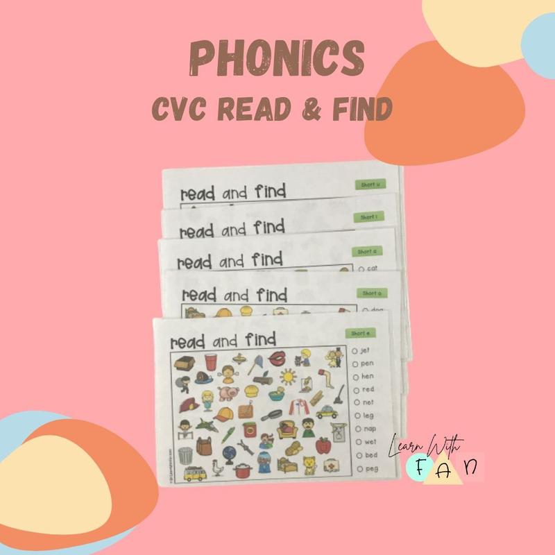 LearnWithFan • CVC Read and Find - Shop | Tokopedia