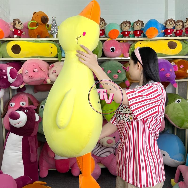 Vịt Cỏ Lười Cute 1m2 Màu Vàng Chất liệu vải miniso Co dãn 4 chiều mềm mịn Thú Bông Thú Nhồi Bông Đồ Chơi