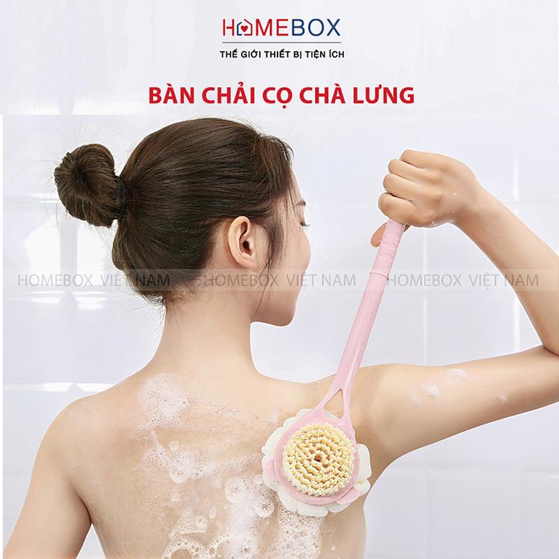 Bàn Chải Cọ Chà Lưng Nhật Bản Kèm Bông Tắm Cây Bông Tắm Chà Lưng Tiện Dụng Cây chà tắm cọ lưng tẩy tế bào chết Nhà Tắm