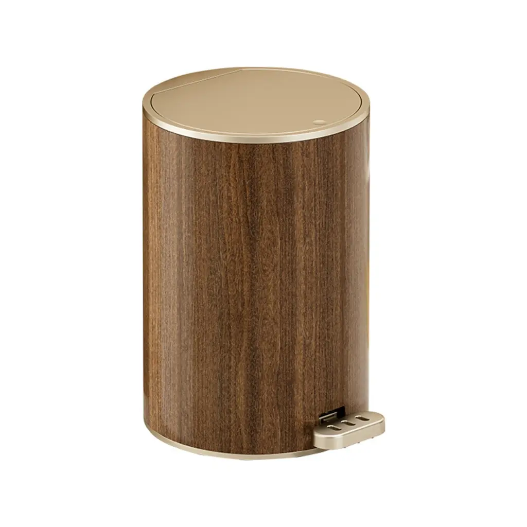 Trash Can Pattern Waste Bin Sealed Trash Can with Lid For Living Room Bedroom Kitchen Or Office Slip Resistant
