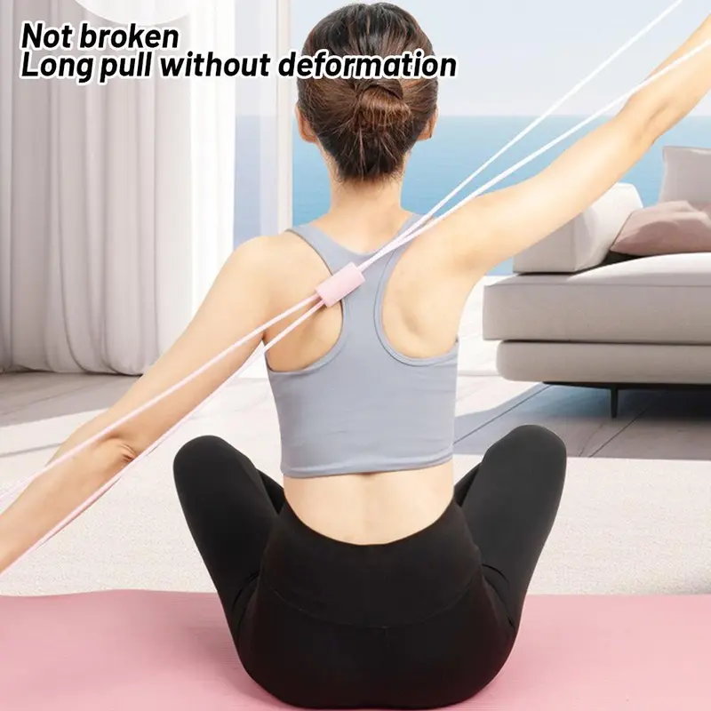 Dây kháng lực, loại 8 chữ, thể thao ngoài trời, đàn hồi, đai Co Giãn thể dục, 8 hình, để giảm cân 6
