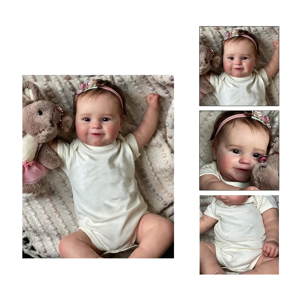 DONGY 50cm Realistic Sleeping for Doll Soft Toy with Rooted Hair Lifelike Educational Reborn Boutique Collections Kids Adult G
