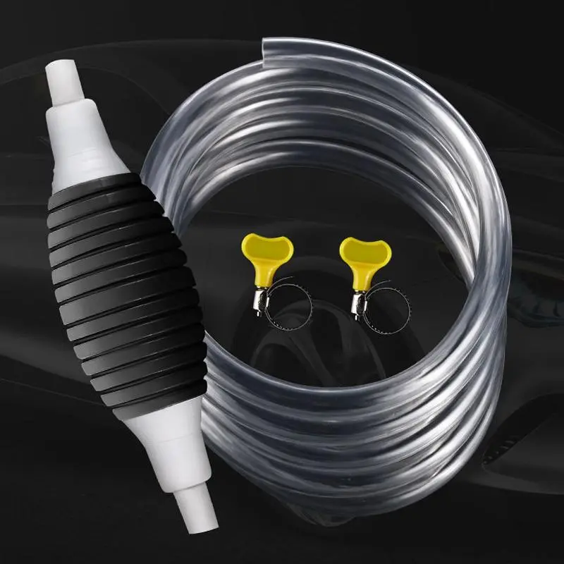Car Manual Oil Tank Suction Pipe, 1 Set Oil Pump Pipe, Aquarium Fish Tank Siphon Change Pipe, Manual Cleaning Tool, Thickened and Lengthened Water Pump 8
