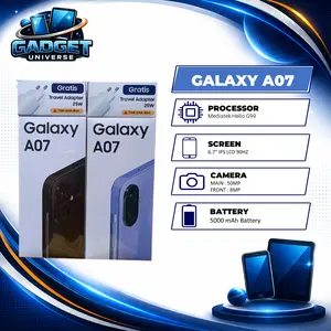 SAMSUNG GALAXY A 07 ( 8GB/256GB ) GARANSI RESMI - TANPA PAKET, 4/64GB | BLACK