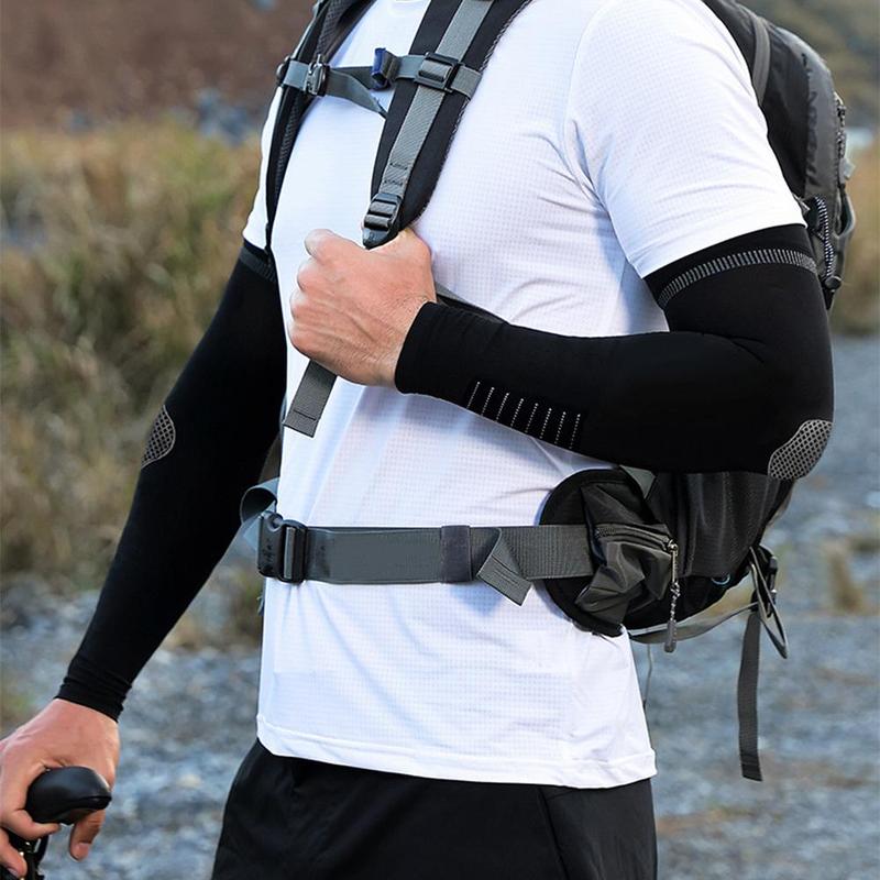 Product Introduction of 1pair Polyester Fibre Sports Arm Sleeve Summer Outdoor Cycling Ice Silk Sun Protection Sleeve Breathable 22