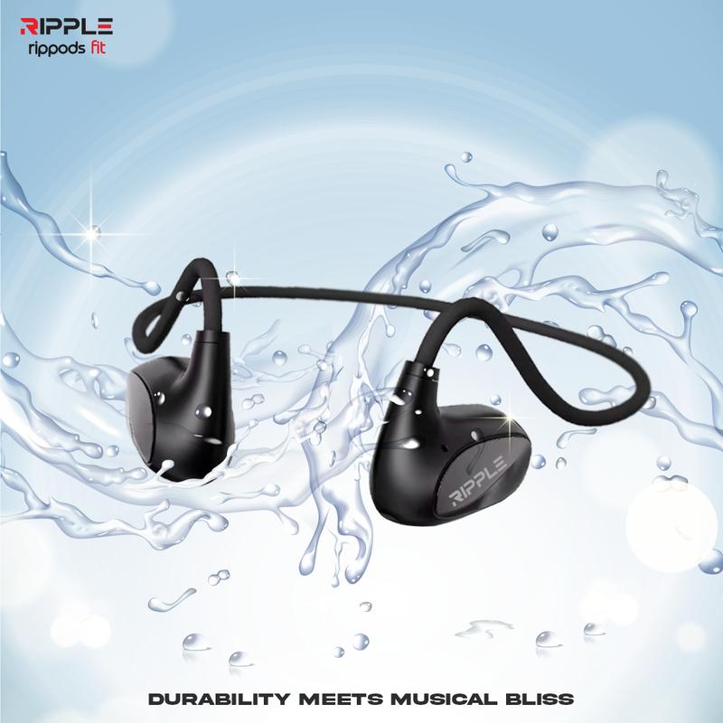【Hot Selling】Ripple Rippods Fit F2 Sport Bluetooth Earphone wirelesss headset/handsfree 5.3 Garansi 1 tahun headphone earphones COD 3